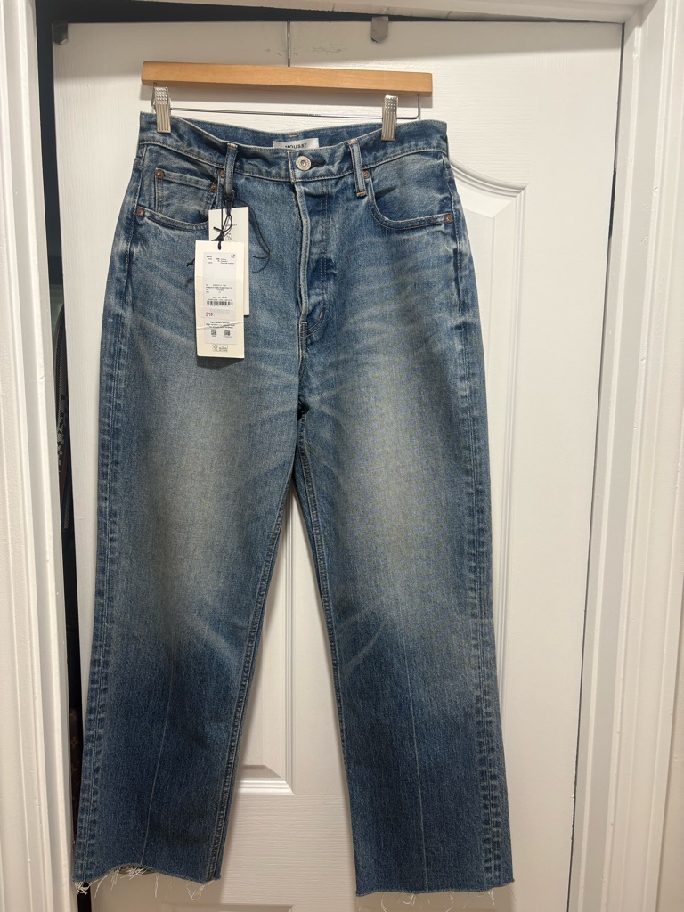 Moussy Blue Vintage Denim Jeans With Brand Tag